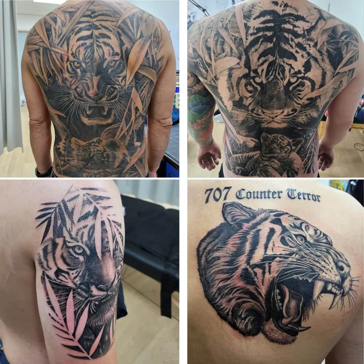 호랑이타투 블랙앤그레이타투 등판타투 허벅지타투 인천타투 부천타투 부평타투 김포타투 최상의 작품을 만들어드립니다