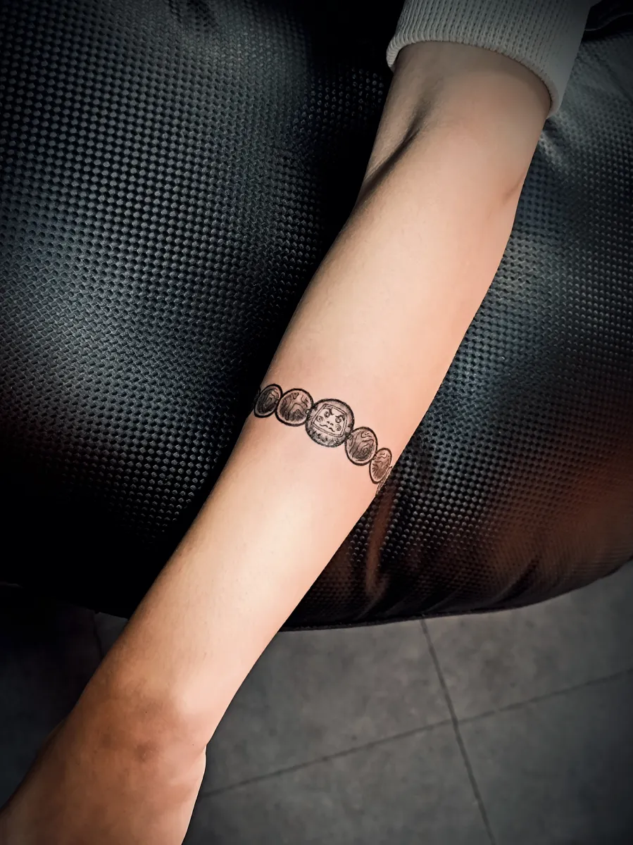 다루마 염주팔찌