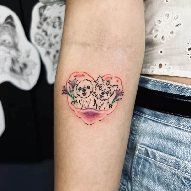 (인천타투/구월동타투)반려동물 타투