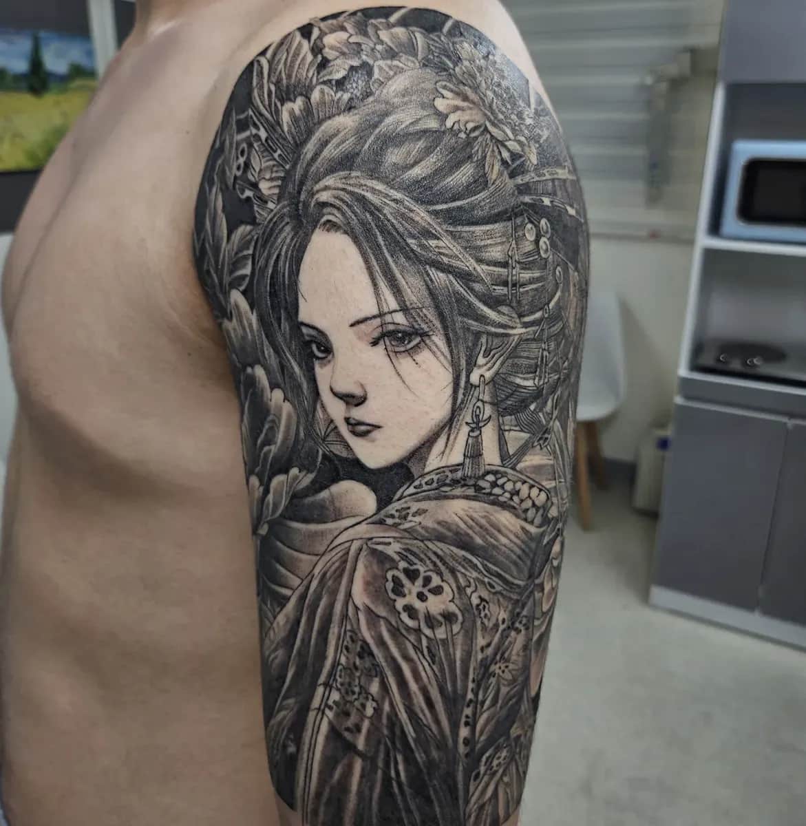 가슴반팔 이레즈미 인천타투 부천타투 부평타투 김포타투 최상의 작품을 만들어드립니다