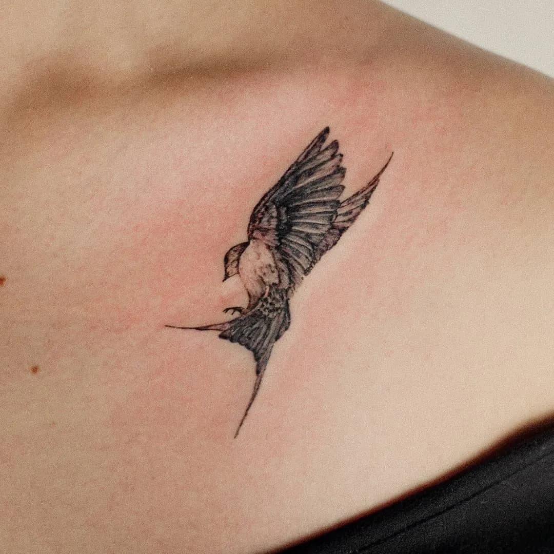 미니 제비 5센치 nimm_tattoo