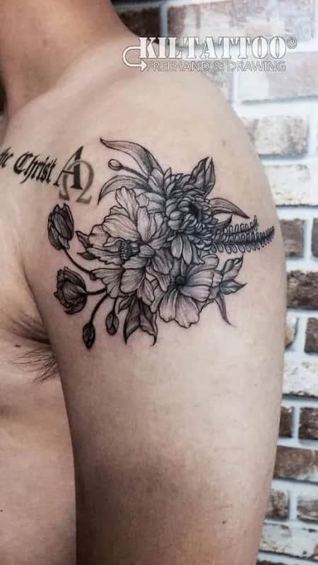 꽃타투(라인워크)