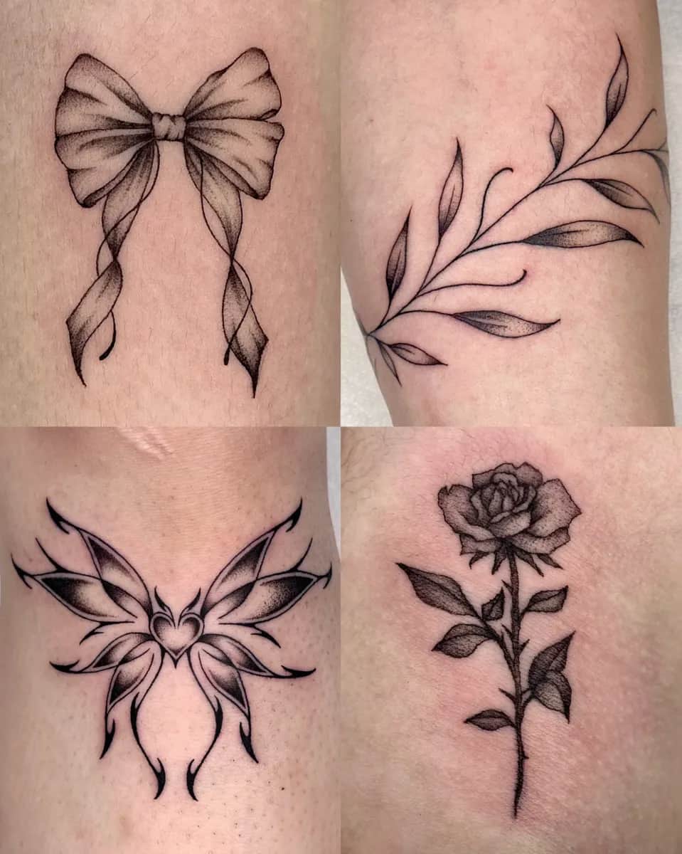 감성타투 미니타투 일러스트