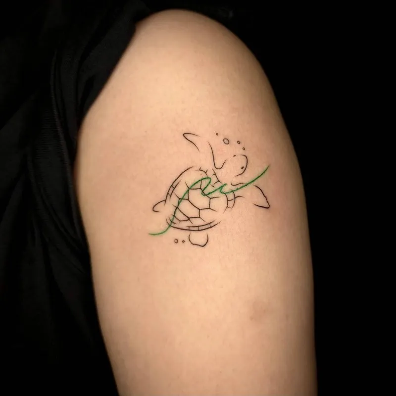 거북이 라인타투