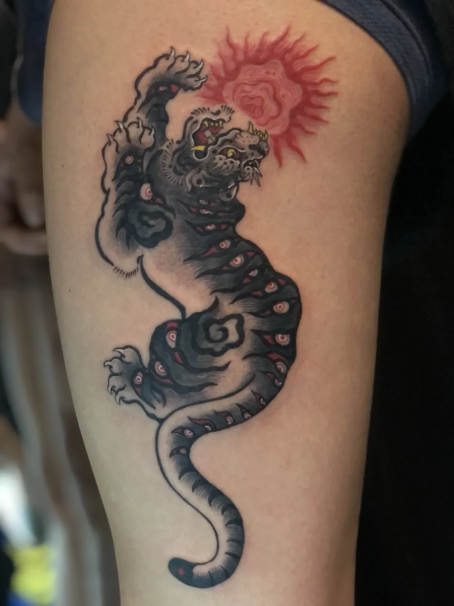 묘당타투 호랑이 시리즈 - 1