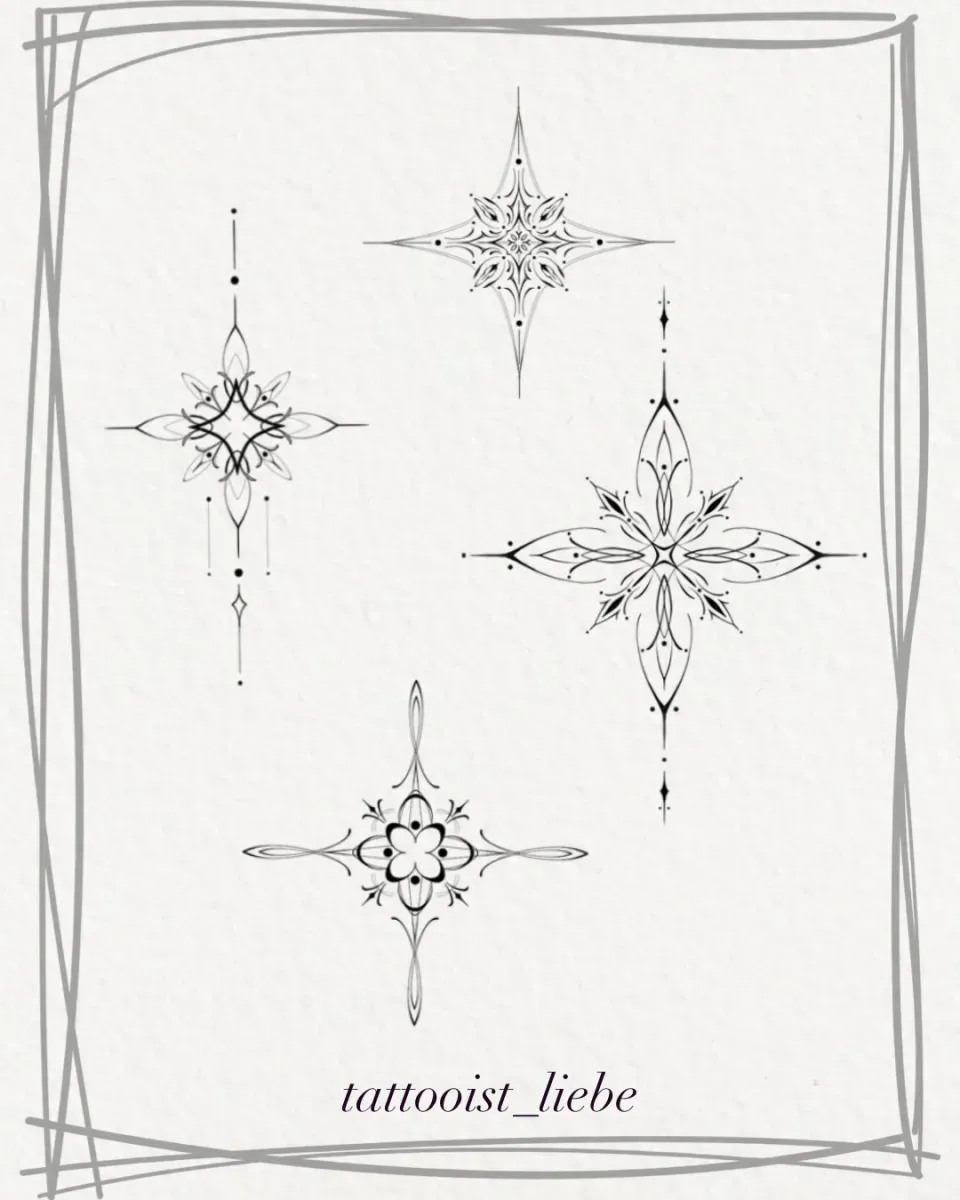 라인 오너먼트 타투