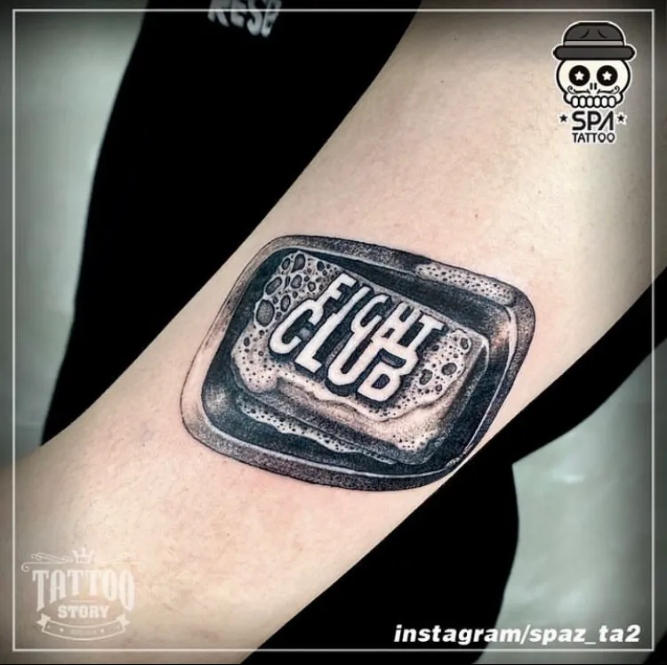 영화 파이트클럽 비누 타투 - 1