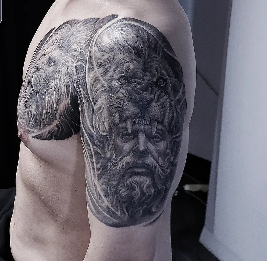 사자와 포세이돈