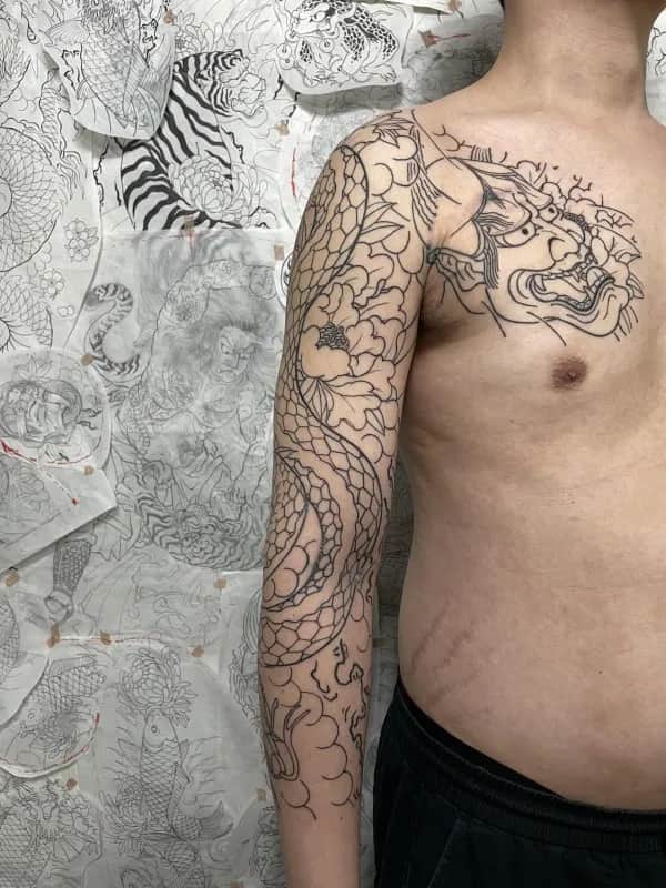 이레즈미) 가슴긴팔 라인 작업(작업 가격은 설명란에있어요)