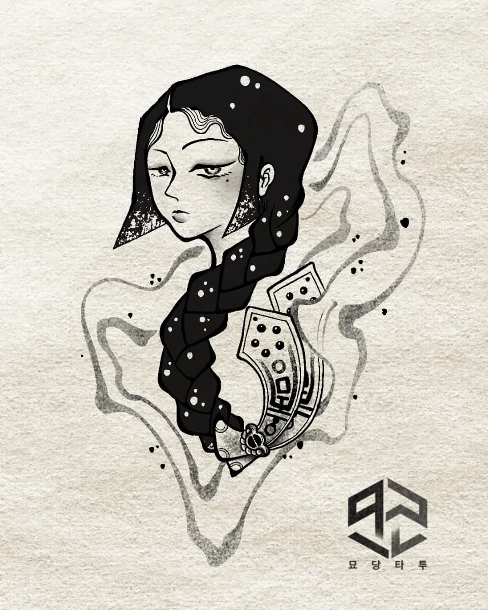 이태원 묘당타투 한국의 여신 - 1