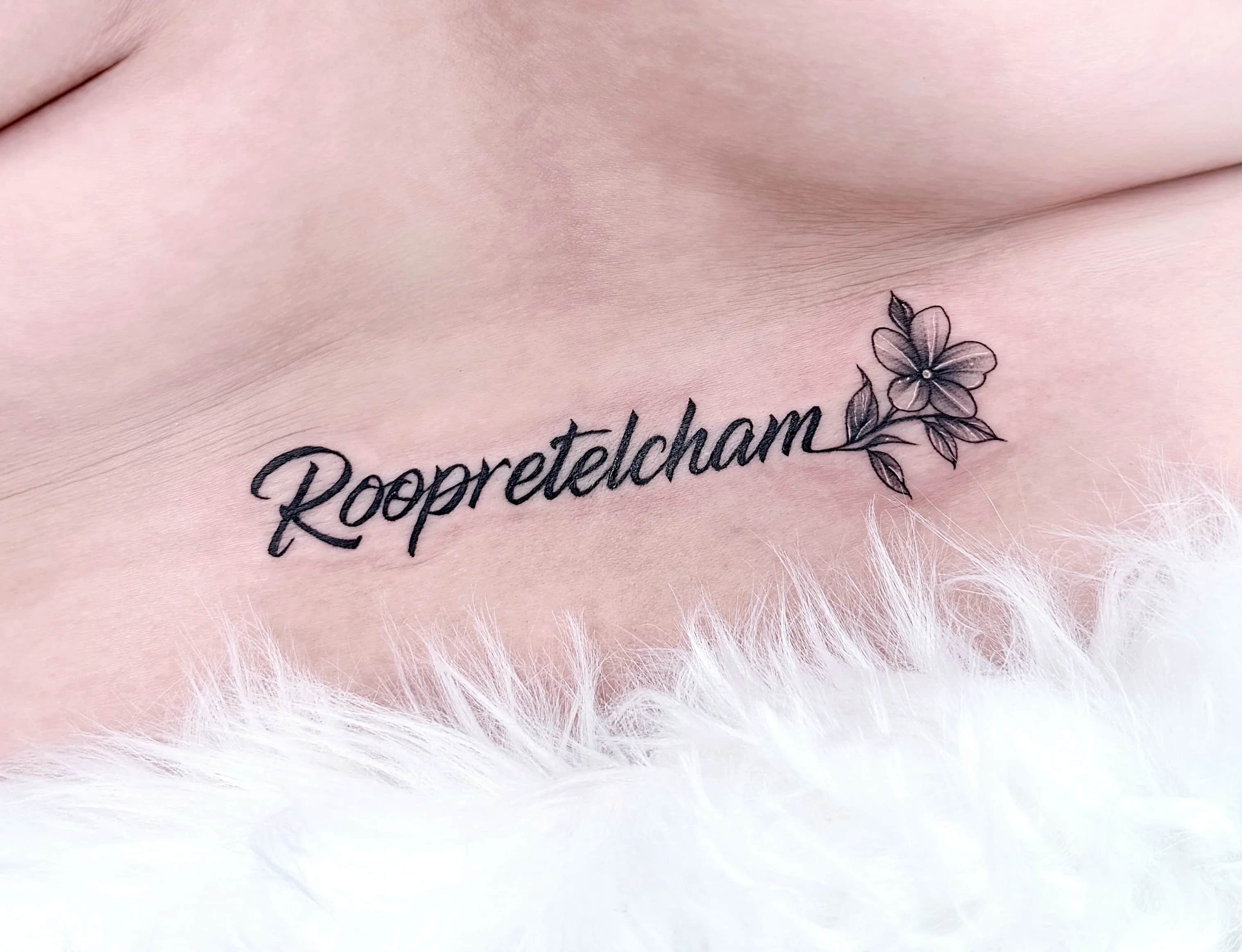 인천타투 주안타투 레터링타투 꽃타투 루프리텔캄타투