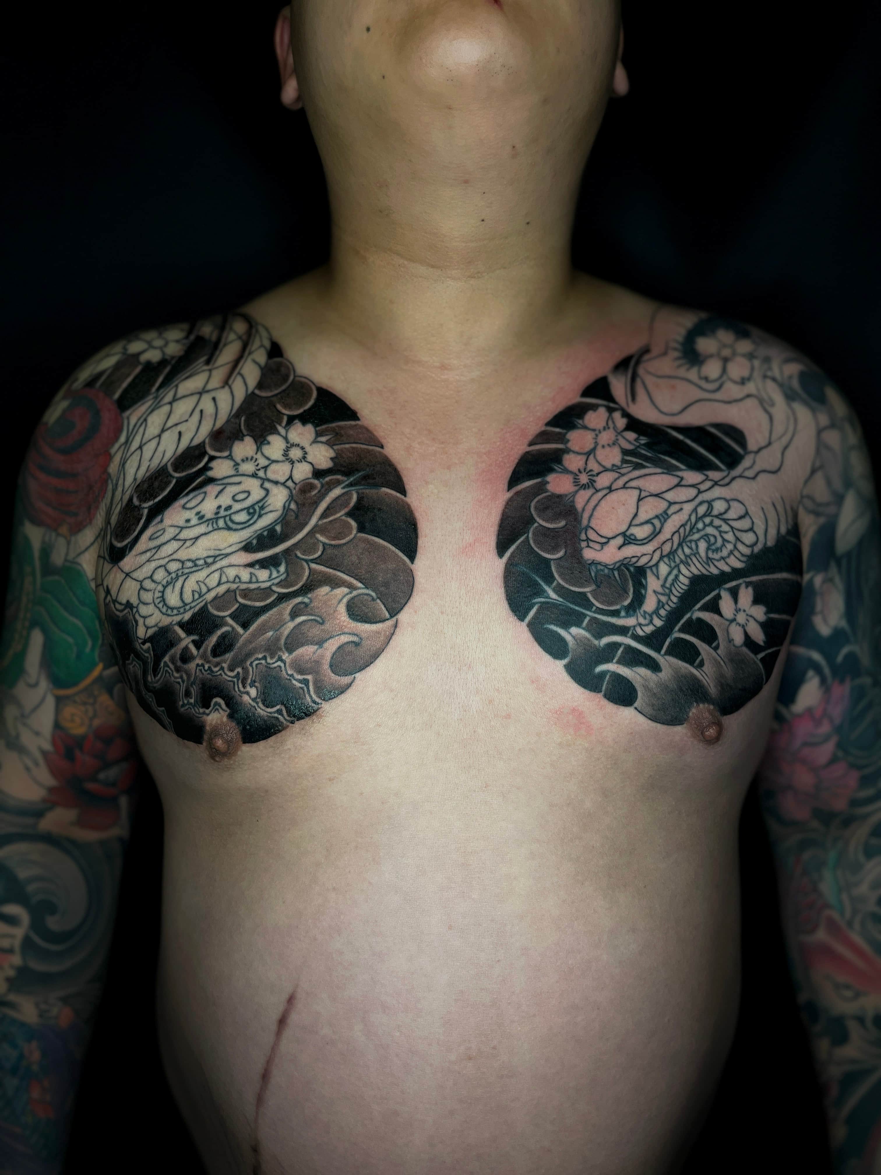 타샵라인 명암 진행중