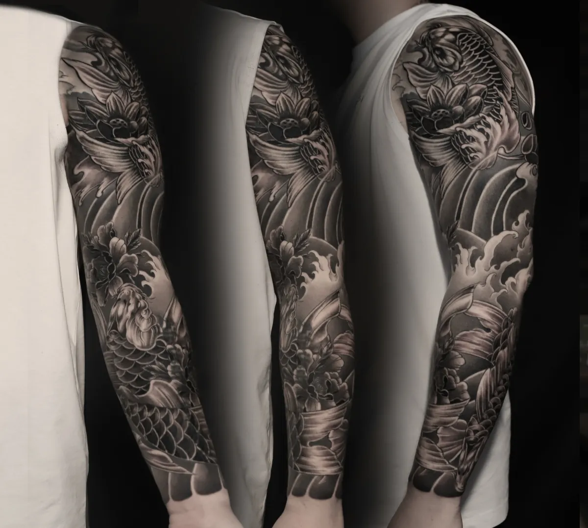 긴팔 잉어 터치업 및 커버