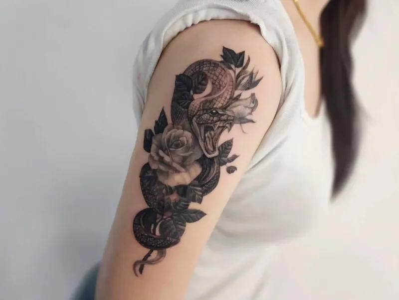 전주타투뱀타투꽃타투