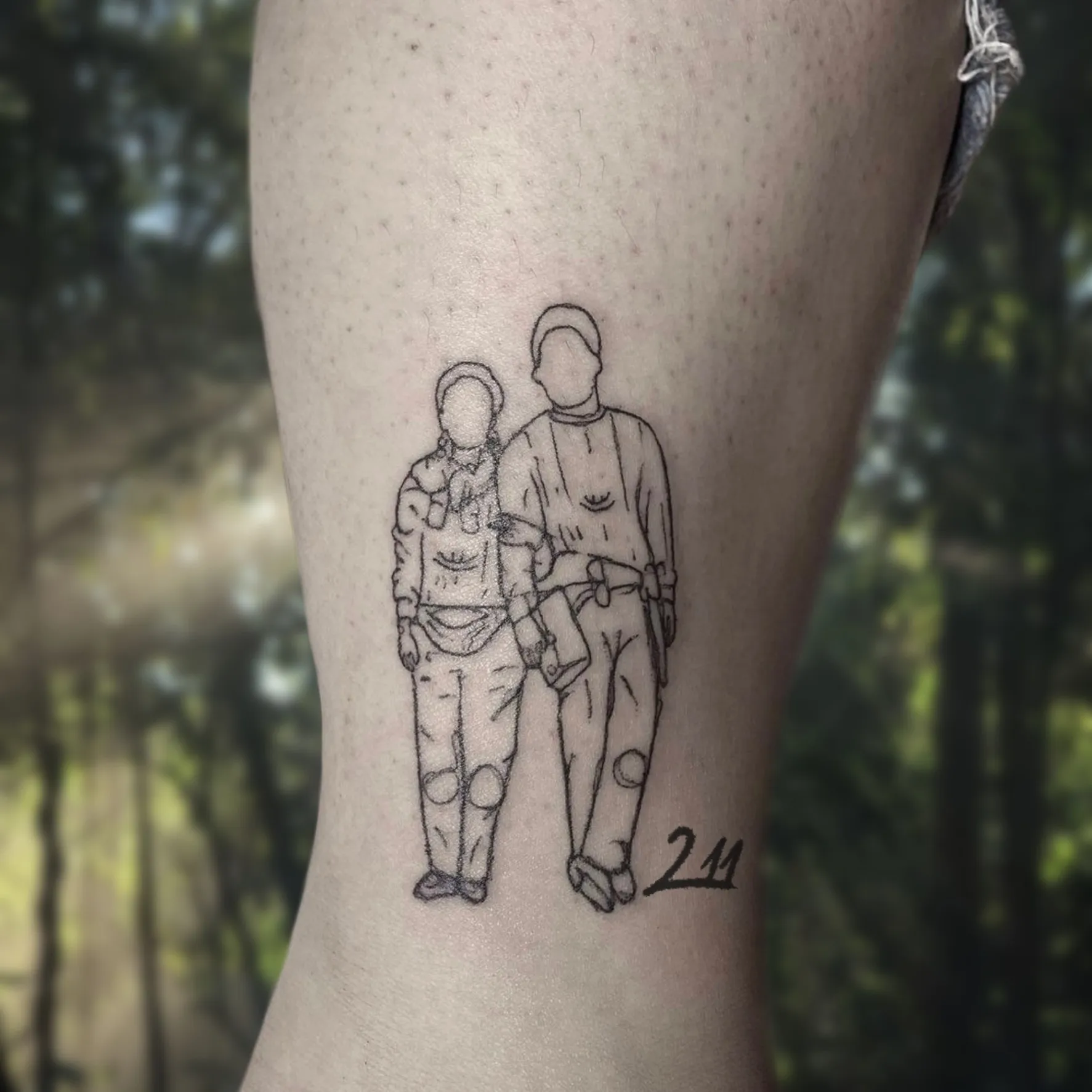 가족사진 타투 - 1