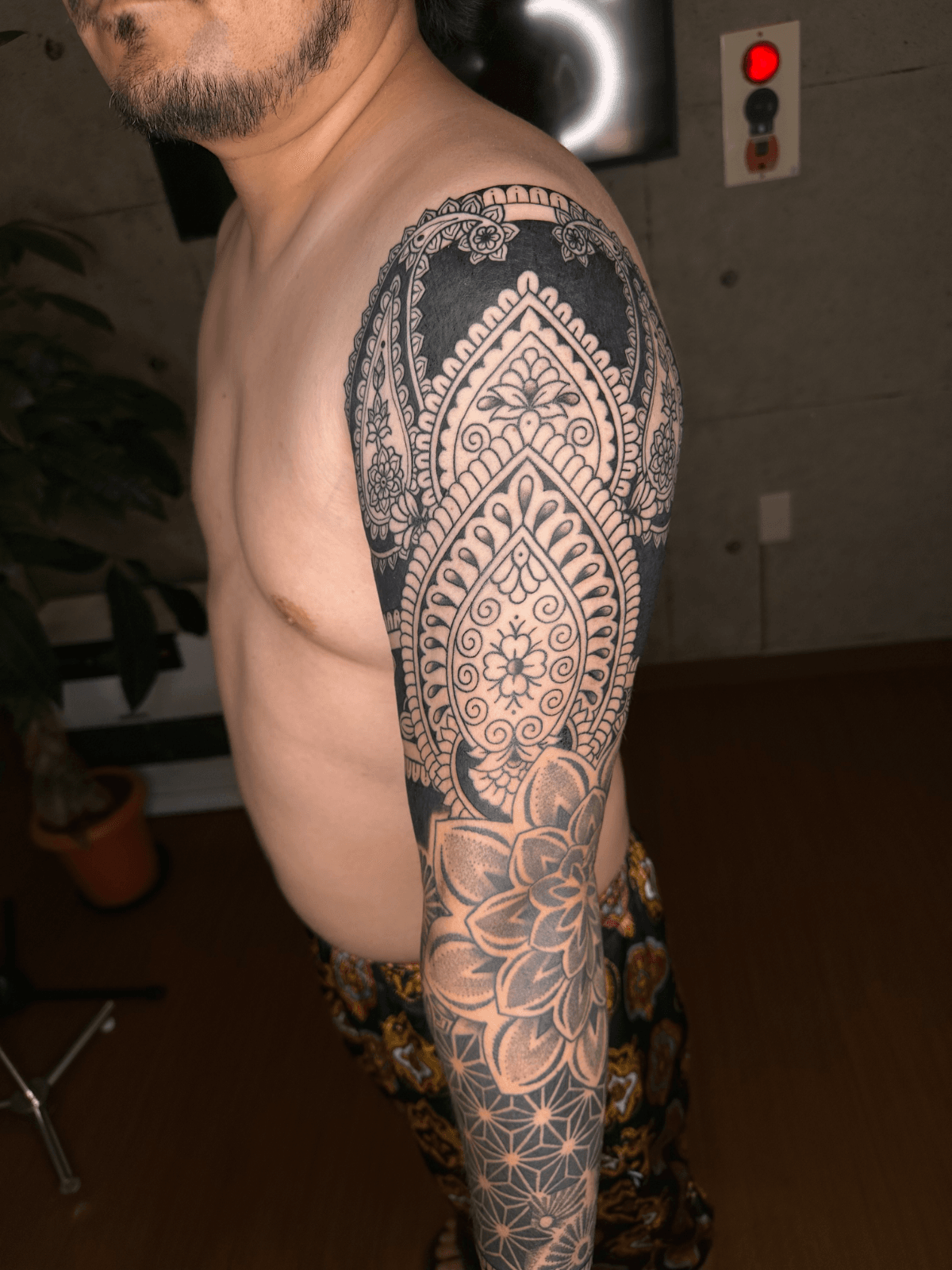만다라, 패턴 긴팔타투