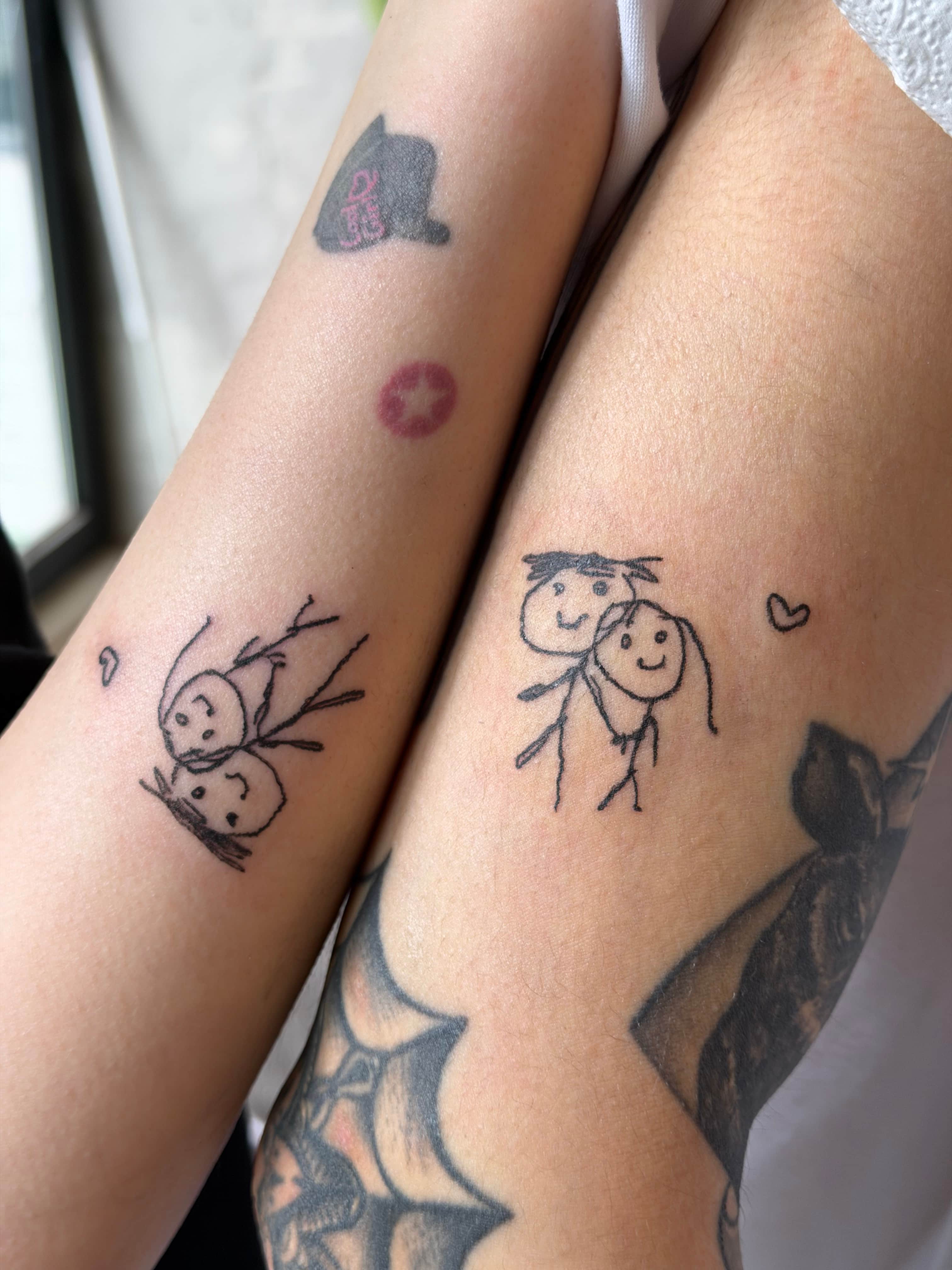 낙서타투,그림타투,커플타투