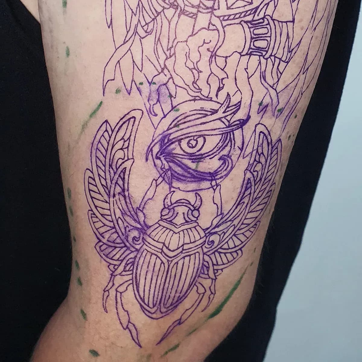 풍뎅이 스캐럽 타투 - 1