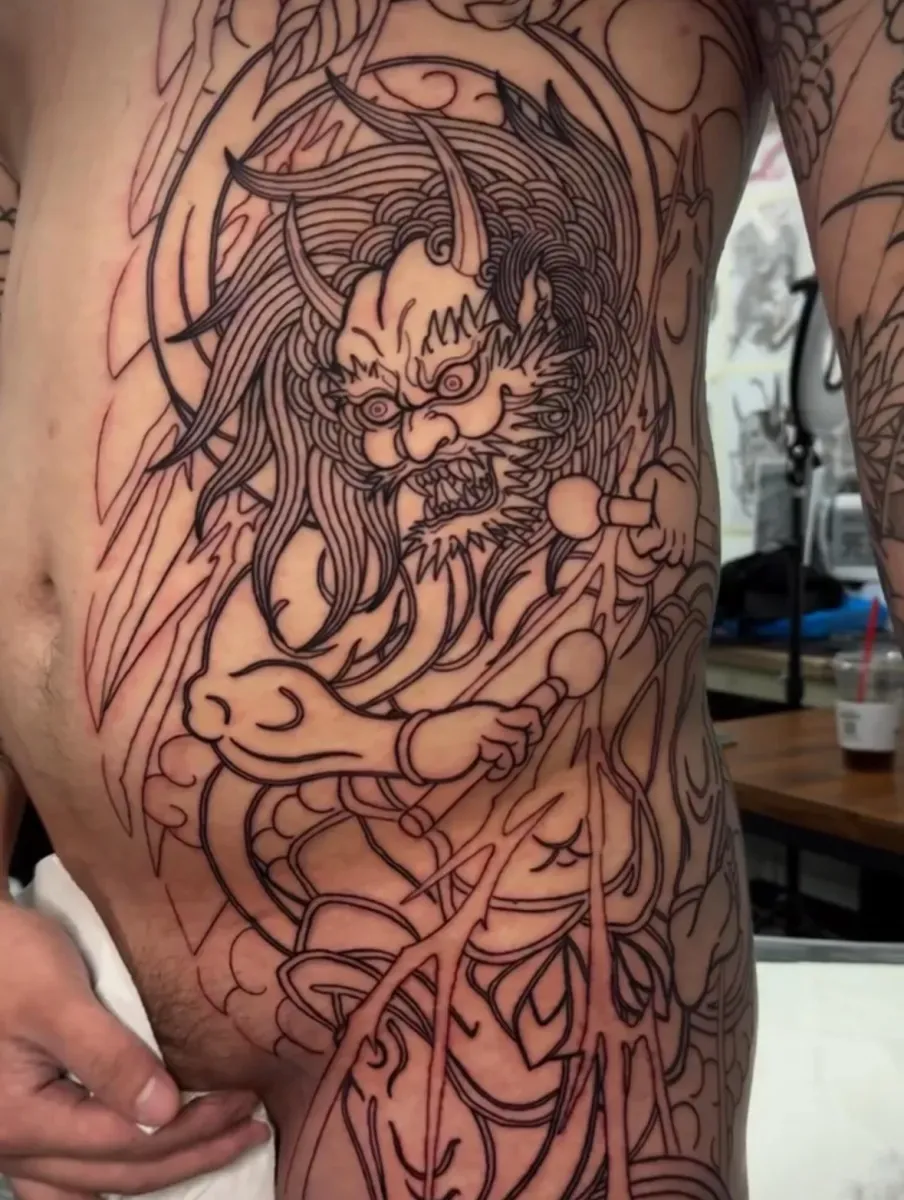 뇌신 조끼라인작업