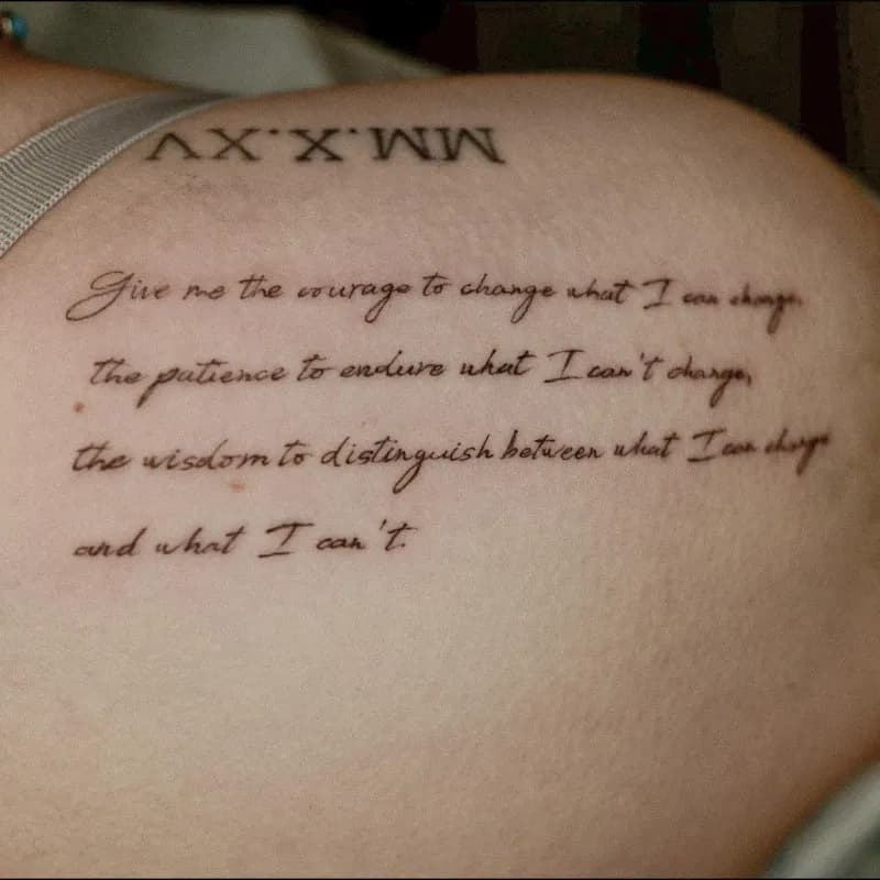 어깨 레터링타투 tattooist_petal - 1