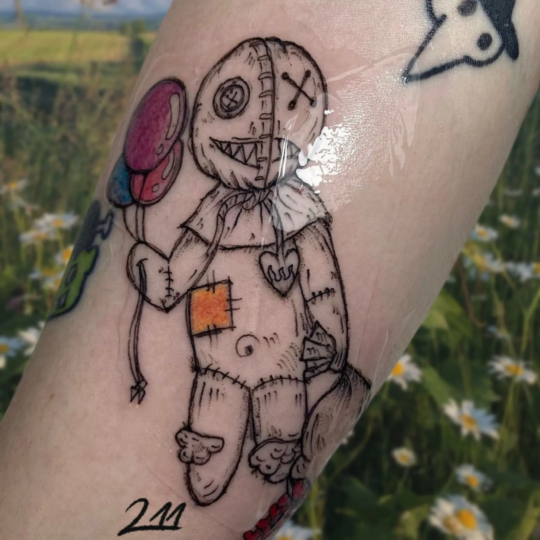 봉제 인형 타투 - 1