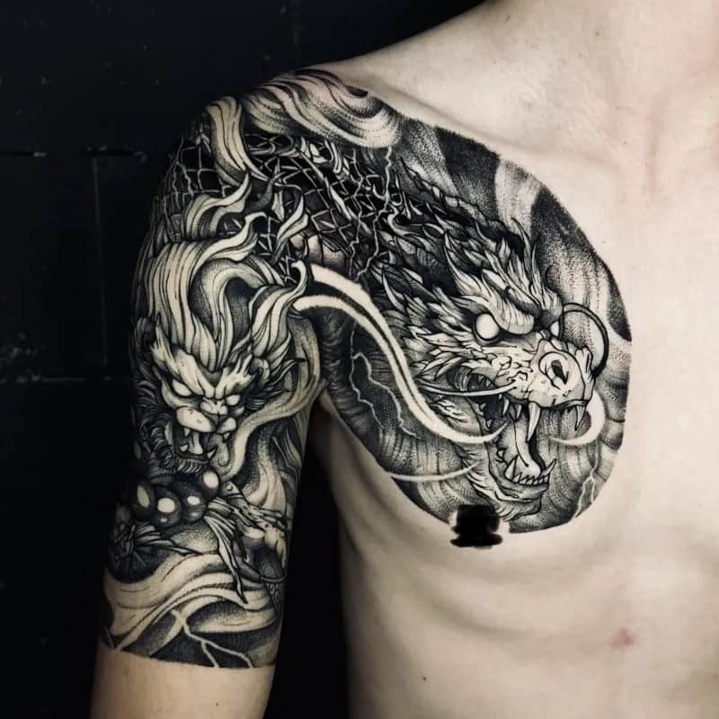 (인천/구월동)가슴 반팔 타투