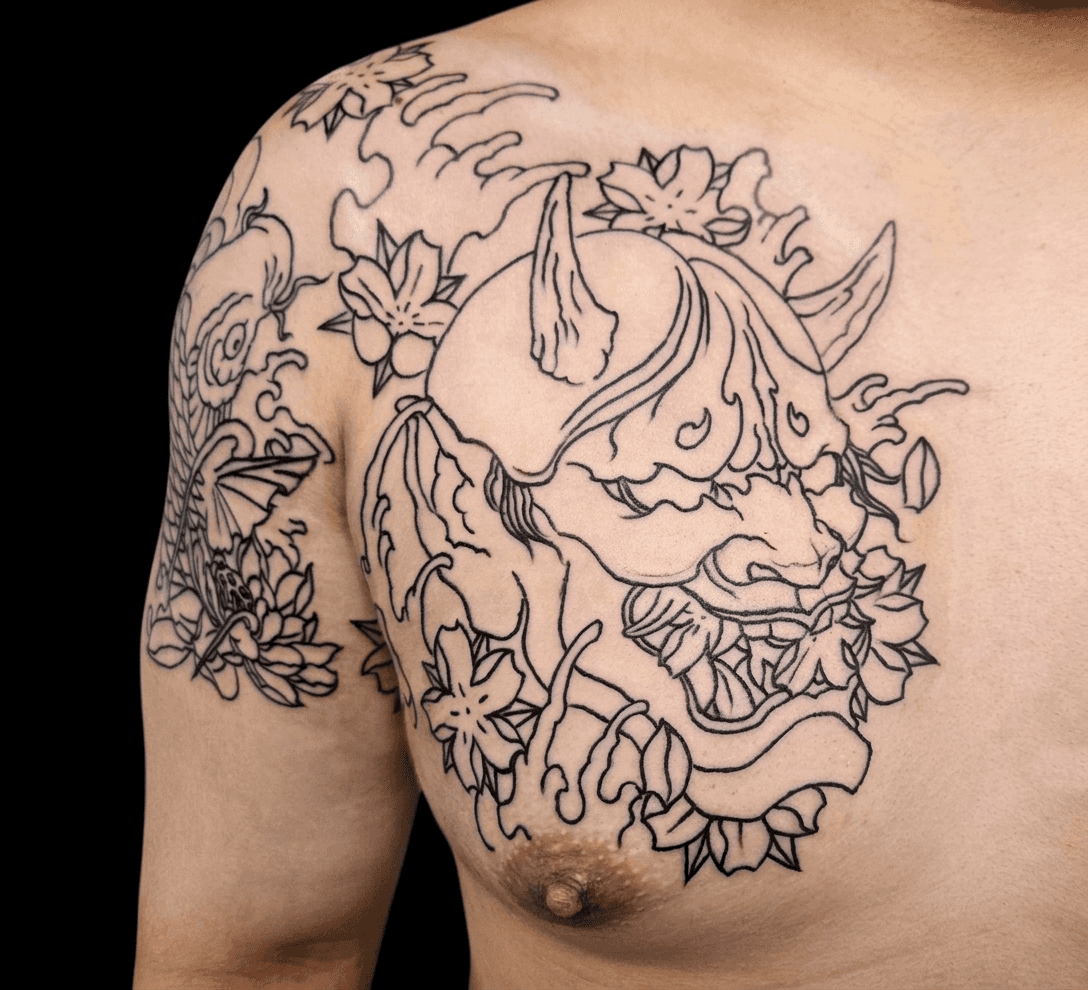 한야와 잉어(가슴 반팔)