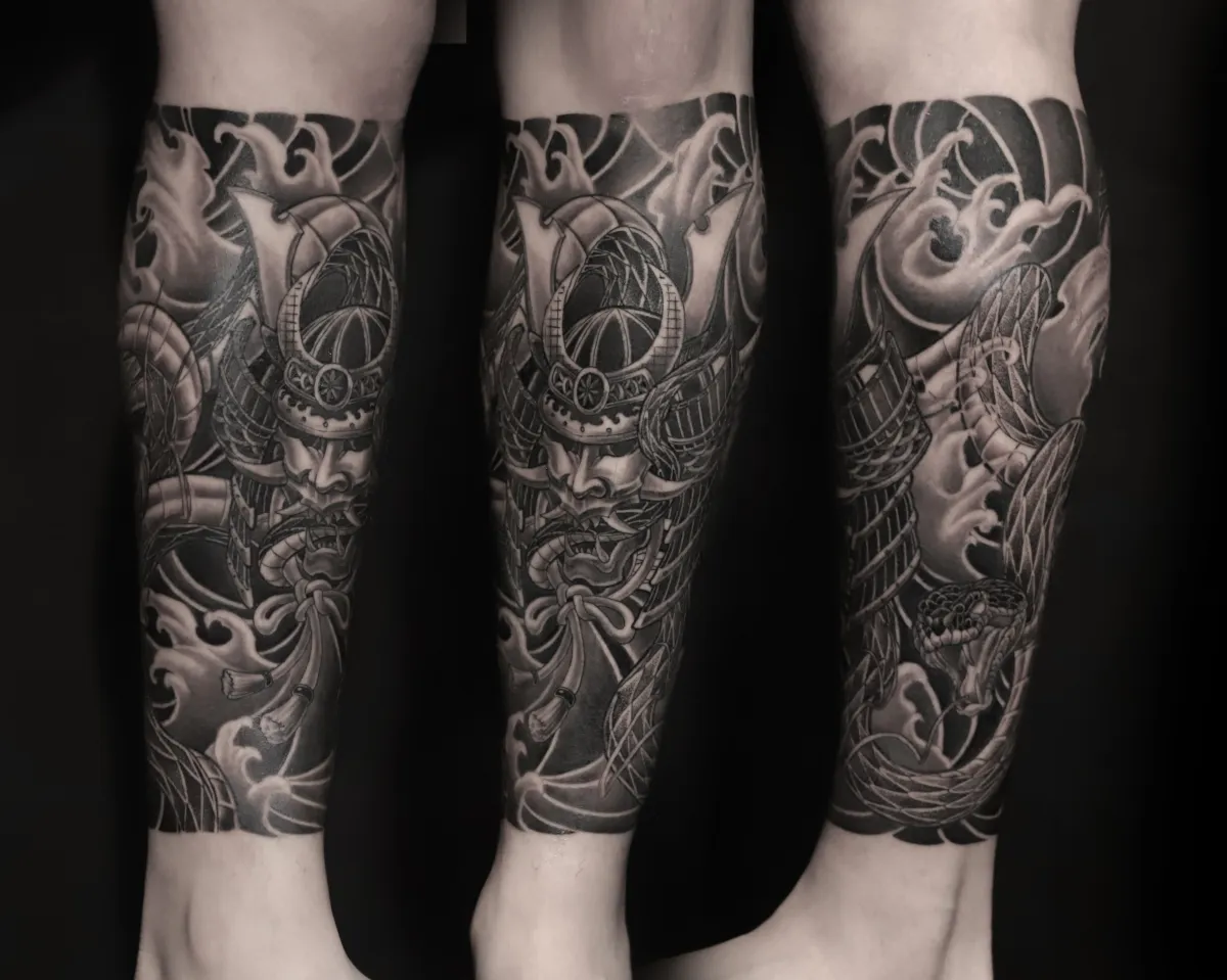 가부포 뱀 종아리