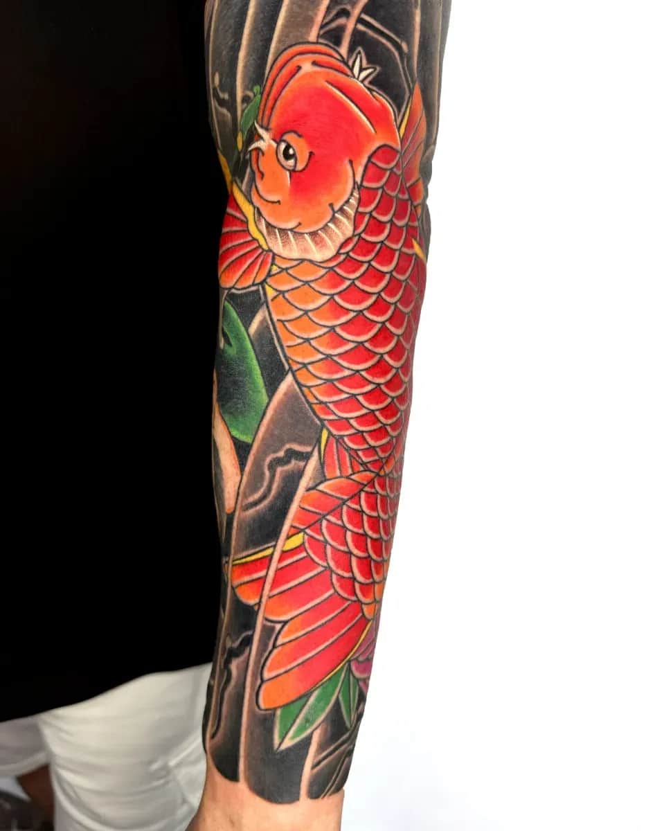 이레즈미 긴팔연장 잉어타투 긴팔타투 부천타투 인천타투 제로타투