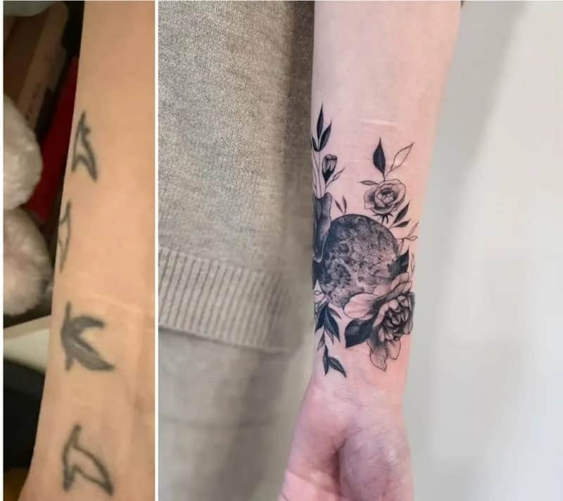 전주타투커버업타투달타투꽃타투