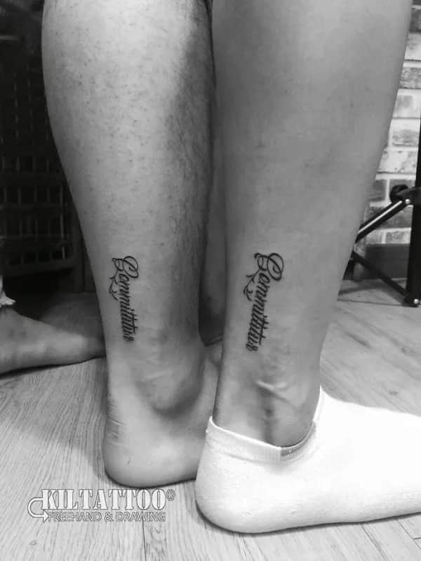 커플타투(레터링)