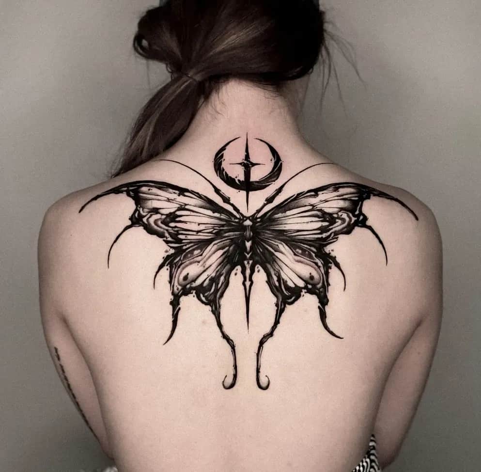 흐름 나비 블랙워크