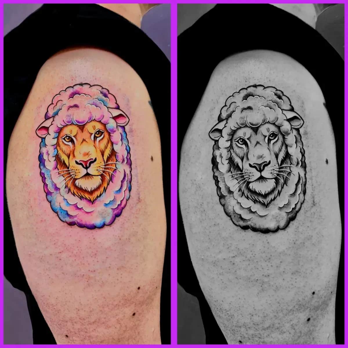 별자리타투 . 사자타투 . 양타투 . 뉴스쿨