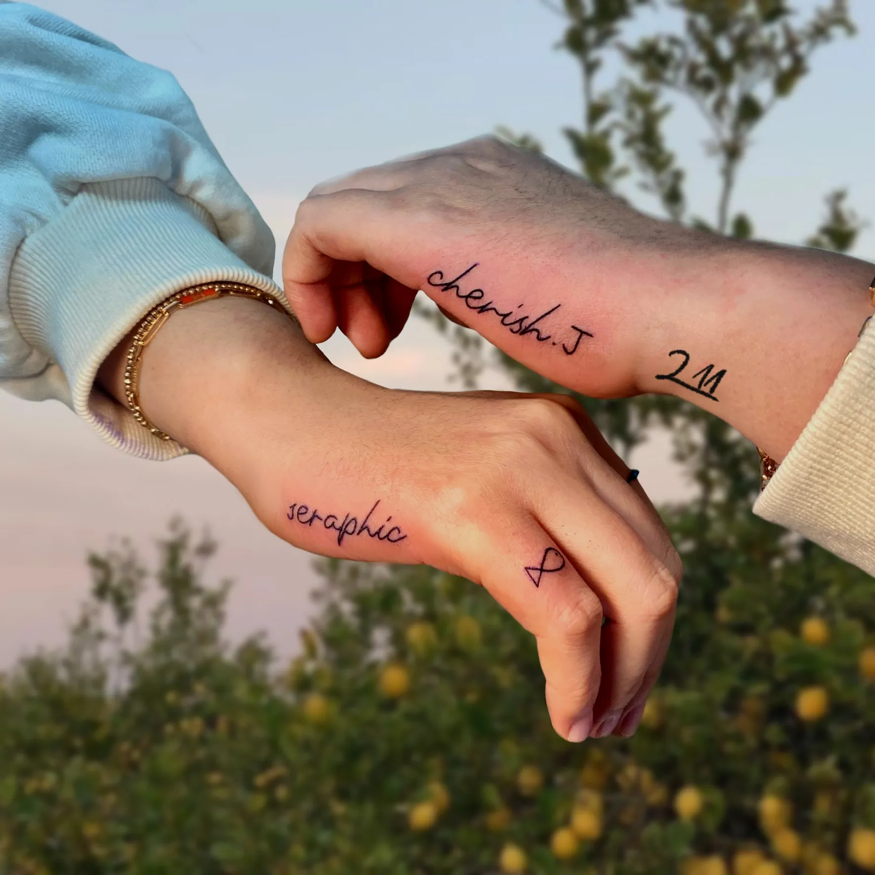 손날 레터링 - 1