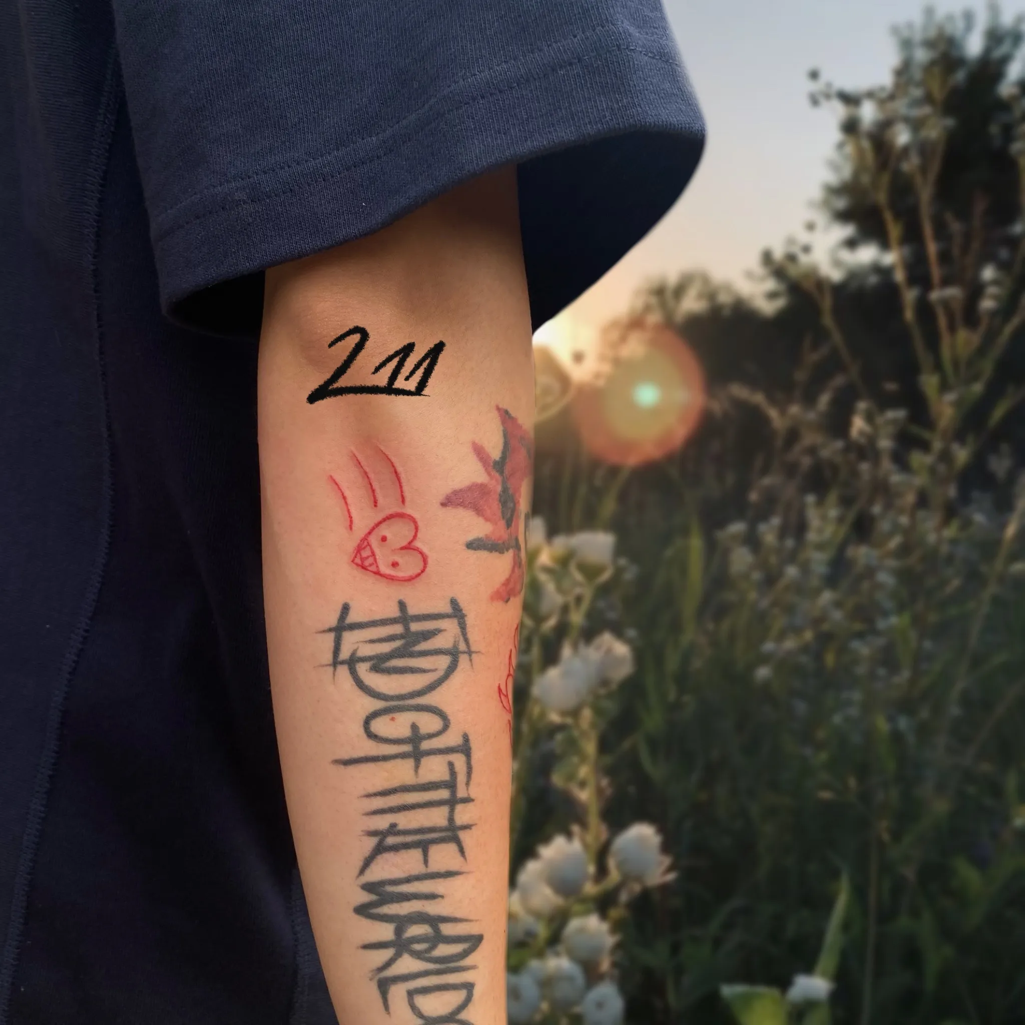 부산 미니 하트 타투 - 1