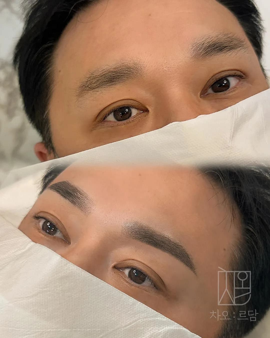 차오르담 중년남성 눈썹