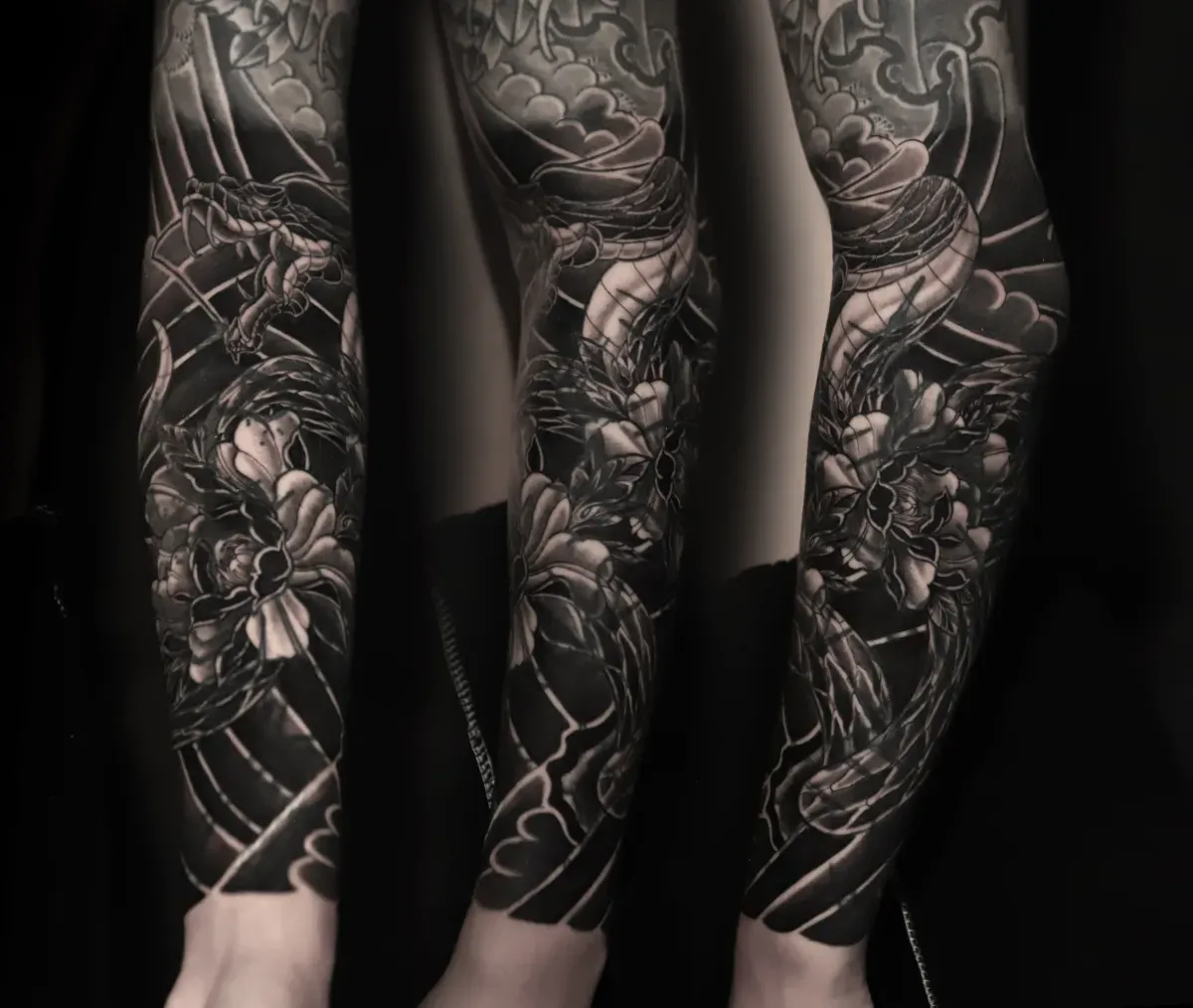 뱀 목단 커버 및 연장