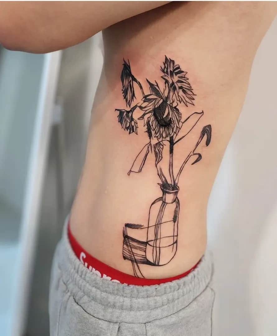 전주타투드로잉타투꽃타투