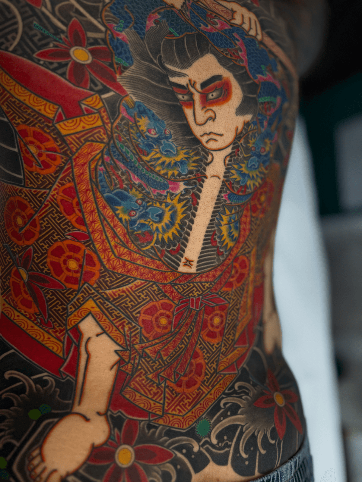 Japanese Backpiece tattoo 이레즈미 구문룡타투 부천타투 제로타투