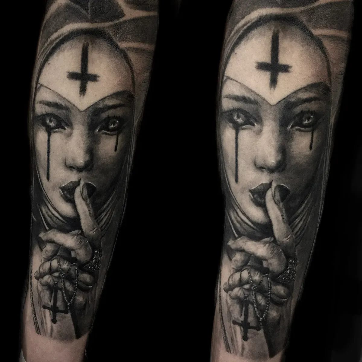 다크 리얼리스틱 수녀타투