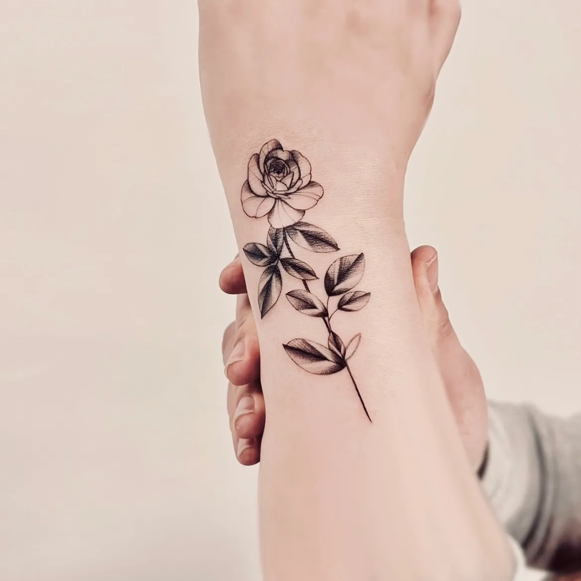 박재범 스타일 장미 한송이 🌹 타투