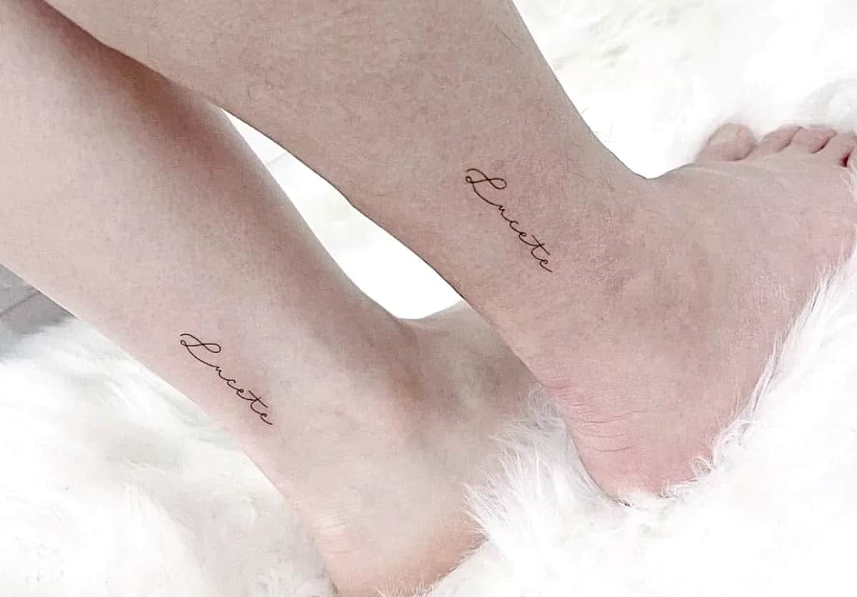 인천타투 주안타투 레터링타투 발목타투 커플타투