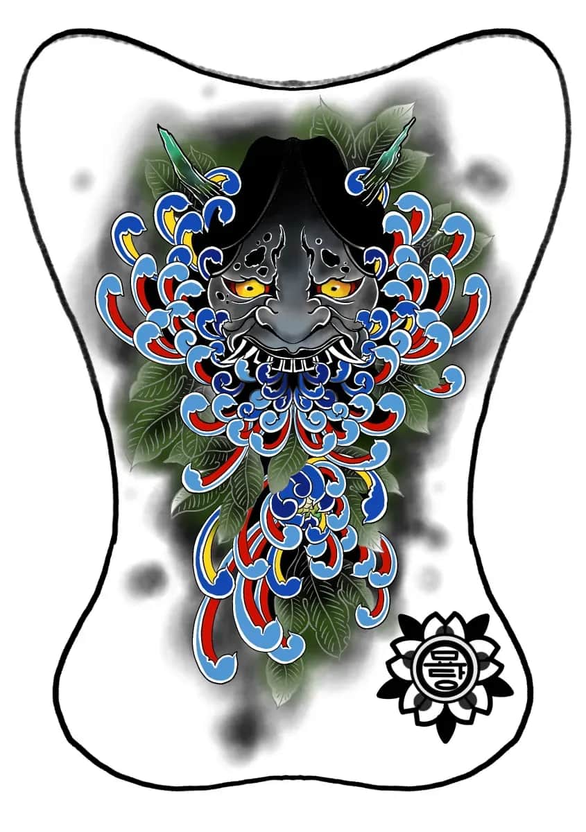 묘당타투 등 한판 한야