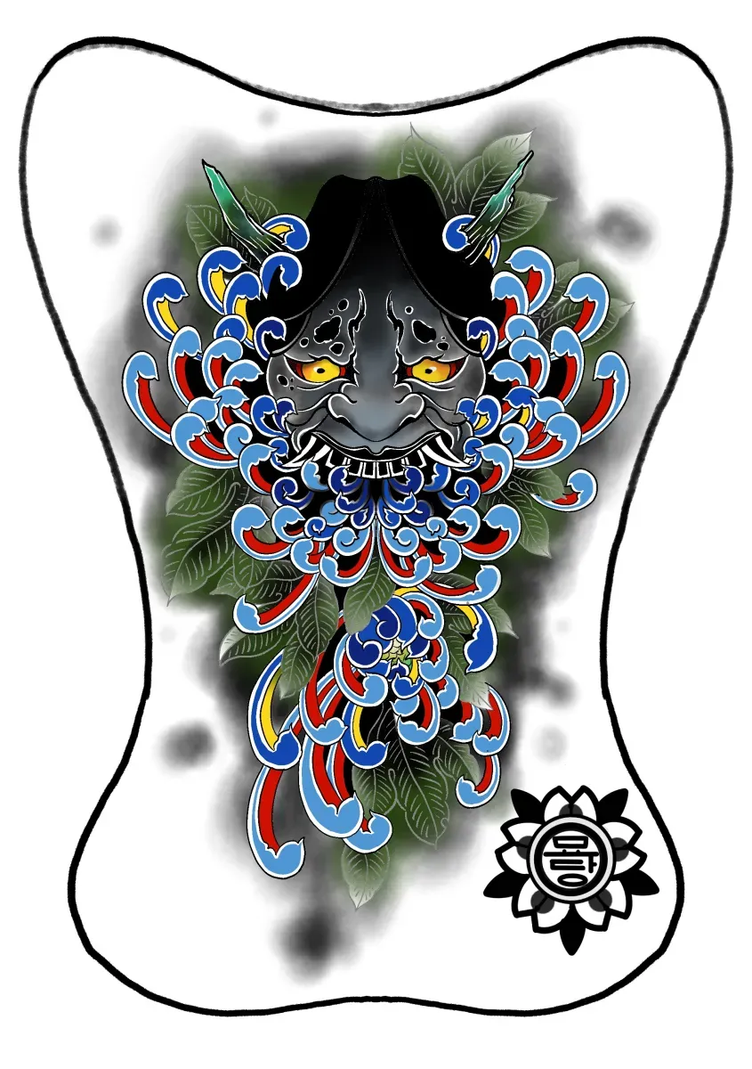 묘당타투 등 한판 한야