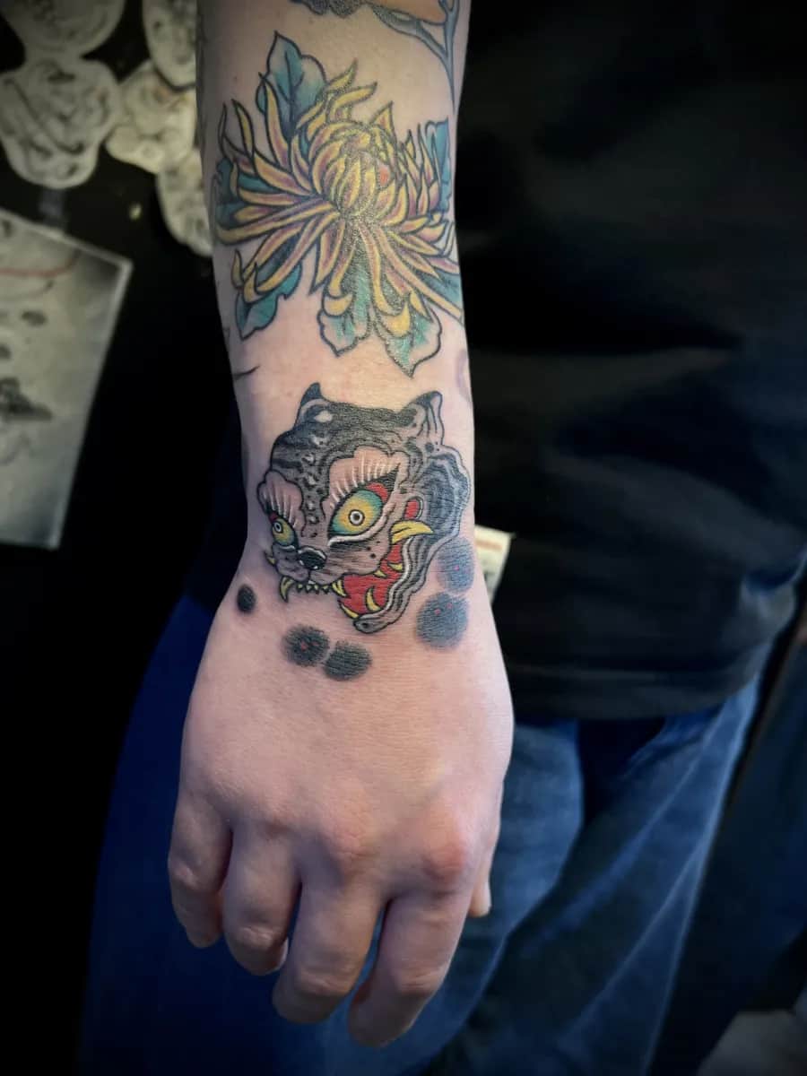 묘당타투 호랑이