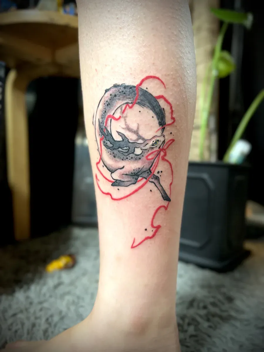 묘당타투 오리엔탈 사슴 - 1