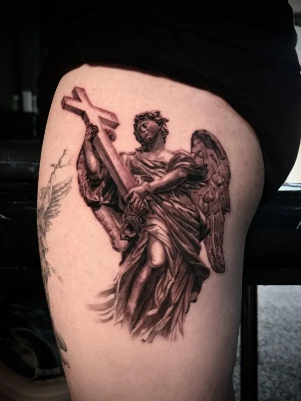 천사타투(종교타투)