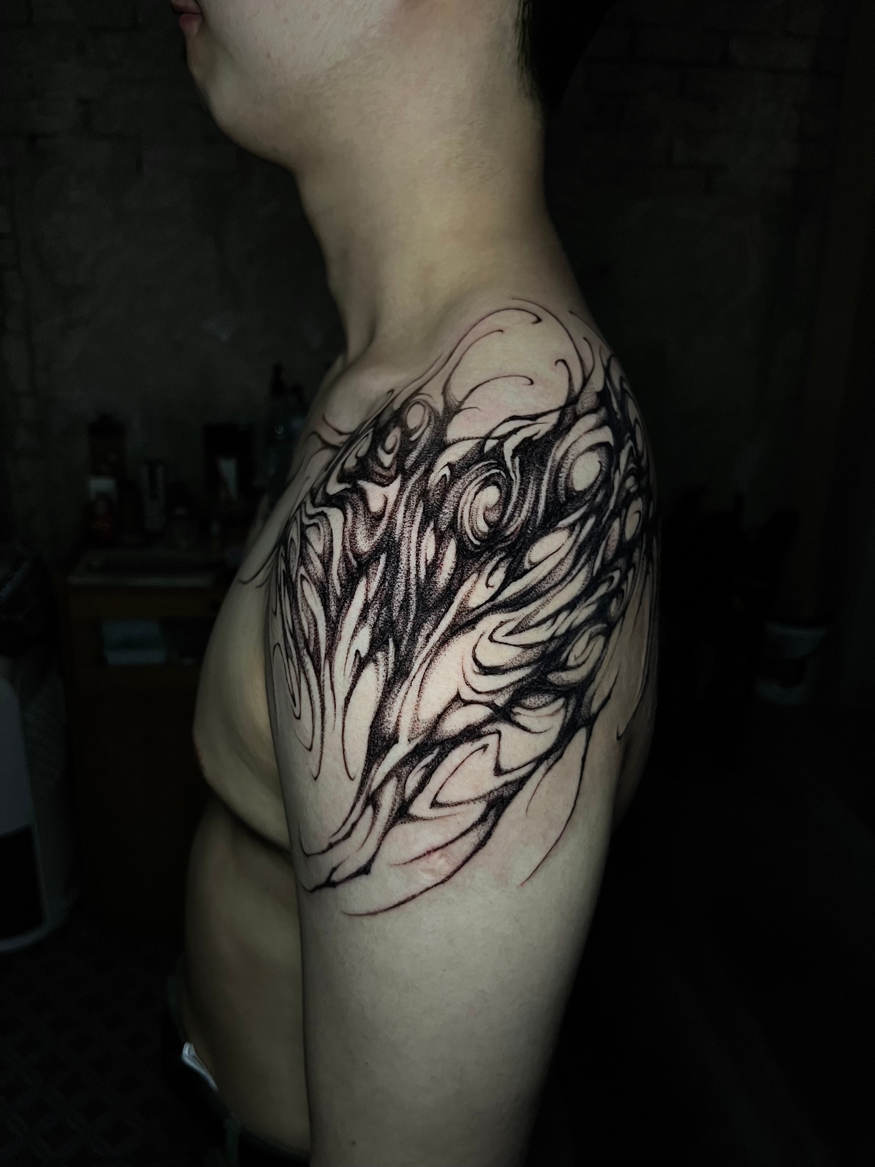 추상 흐름 문양