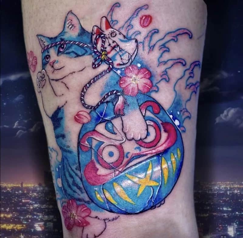 부산타투 서면타투 네코타투 컬러타투 감성타투