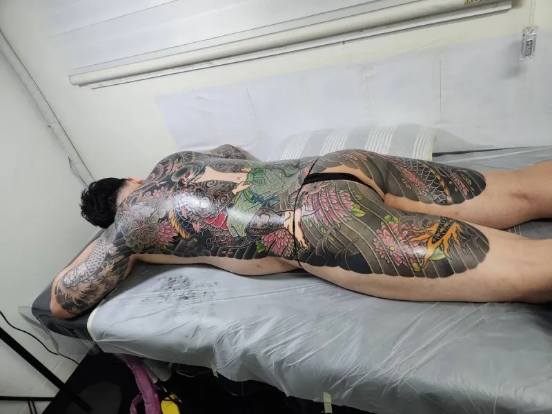 구문룡 등판 완성, 대구이레즈미, 대구타투, 대구등판이레즈미, 유애, yuye